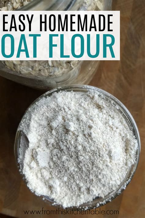 Green plantain fufu or swallow is a healthy. How To Make Oat Flour at Home - From This Kitchen Table | Recipe | How to make oats, Oat flour ...