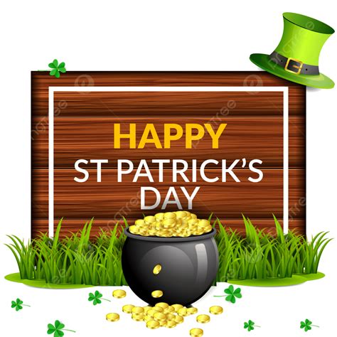 St Patricks Day Vector Hd Png Images St Patricks Day Creative Wood