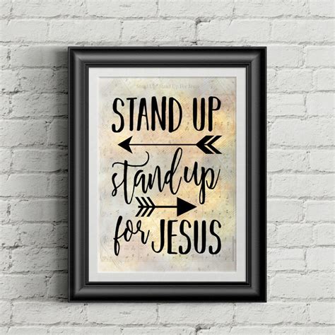 Stand Up Stand Up For Jesus Digital Hymn Print Etsy Israel