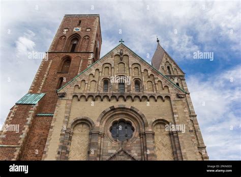 Front Facade Of The Historic Cathedral In Ribe Denmark Stock Photo Alamy