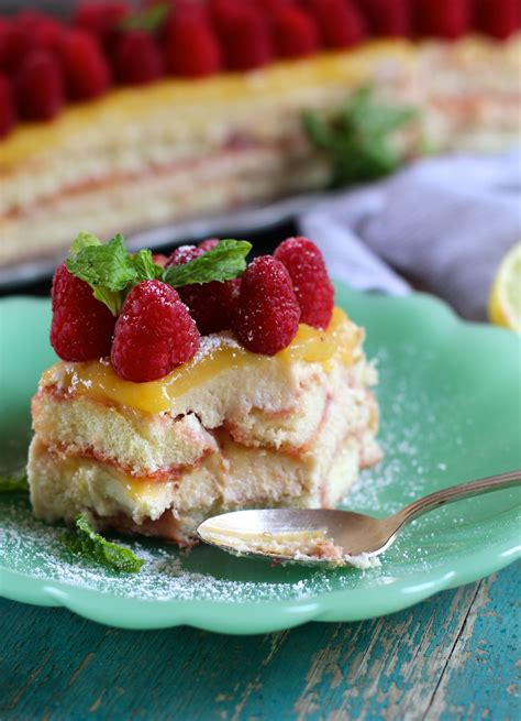 (remaining lady fingers are for the 2nd layer). layers of creamy mascarpone, fresh raspberries, tangy ...