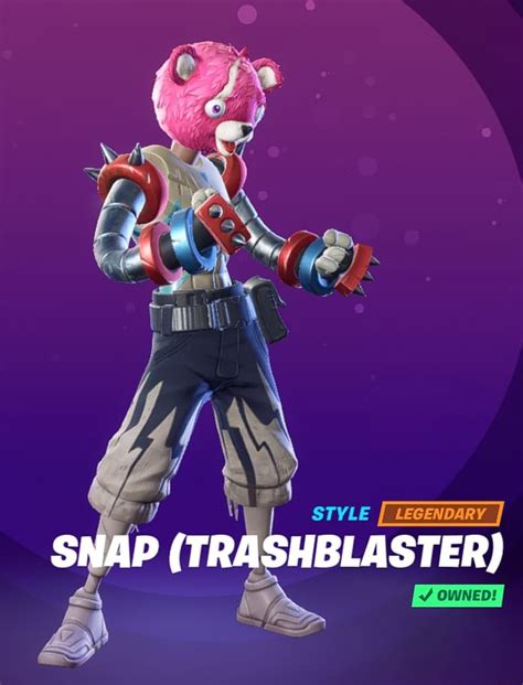 Snap New Styles Fortnite Spoilers In Style Legendary Snap