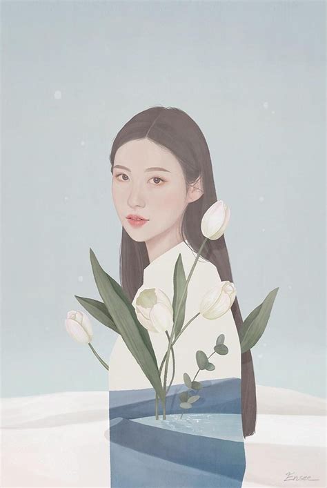 The Fragile Women Of Korean Illustrator Ensee Collateral