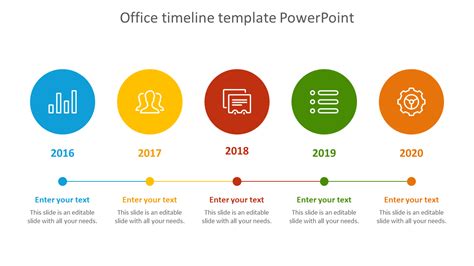 Multinode Office Timeline Template Powerpoint Presentation