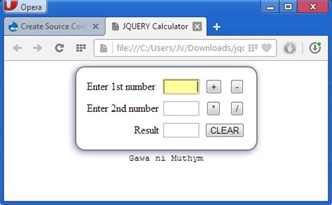 Simple Calculator Using Jquery Free Source Code Projects And Tutorials