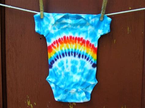 Tie Dye Baby Onesie Rainbow In The Sky Newborn Ready To Ship