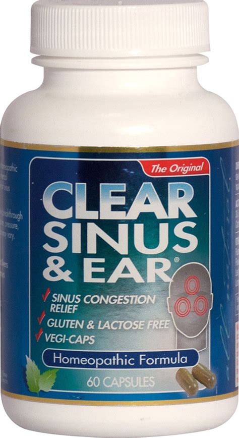 Clear Products Clear Sinus And Ear 60 Capsules Puritans Pride