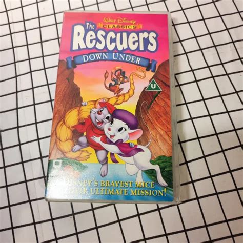 DISNEY S THE RESCUERS Down Under Animation VHS Video Disney Classic PicClick UK