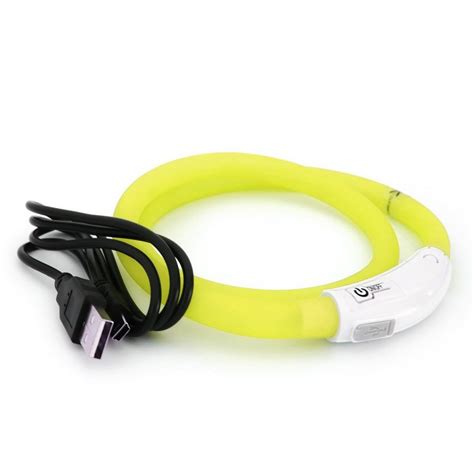 PRECORN Hunde-Halsband »LED USB Halsband Hund Silikon Hundehalsband