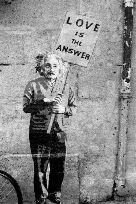 Banksy Street Art Einstein Love Is The Answer Poster Print Wall