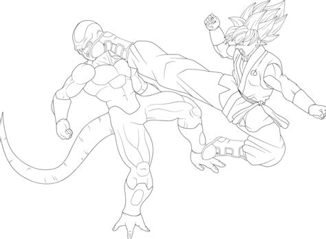 Image information image title : Goku Vs Frieza Coloring Pages at GetColorings.com | Free ...