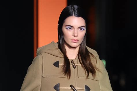 Kendall Jenner Walks The Runway In Flower Pumps For Pradas Fall 2023