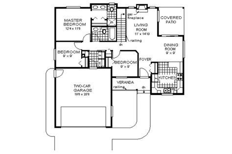 Traditional Style House Plan 3 Beds 2 Baths 1086 Sqft Plan 18 1002