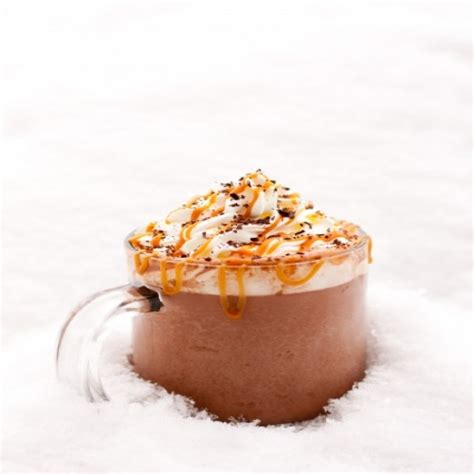 caramel vanilla hot chocolate
