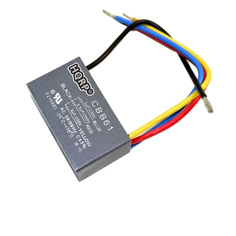 Hqrp Capacitor For Hampton Bay Ceiling Fan 3uf35uf6uf 4 Wire