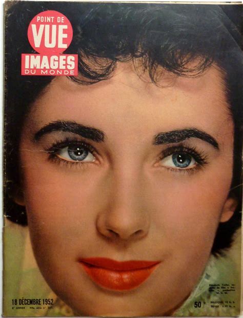 French Vintage Mag 1952 Elizabeth Liz Taylordanielle Darrieuxemile Zola Ebay