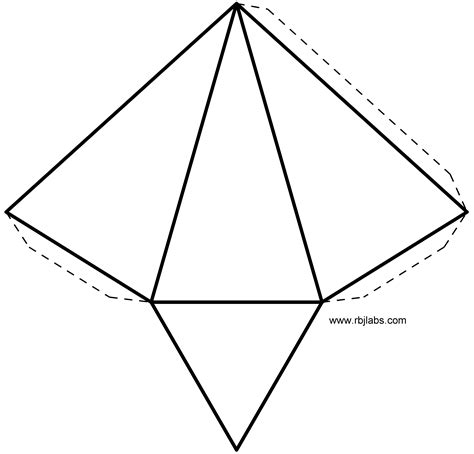 Plantilla De Piramide Triangular Cios