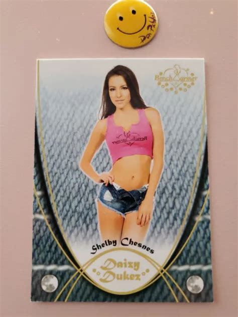 Playboy Benchwarmer Shelby Chesnes Playmate Daisy Dukes Mini Card