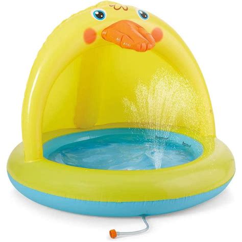 Shade Baby Pool Sprinkle And Splash Play Pool Outdoor Duck Bathtub O