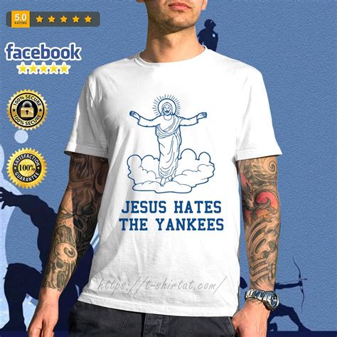 jesus hates the yankees shirt hoodie sweater and v neck t shirt
