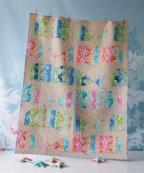 Such A Beautiful Whale Quilt Created In Tildas Newest Collection