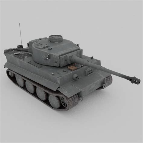 3d Model Tiger Ausf H1 Heavy Tank Vr Ar Low Poly Cgtrader