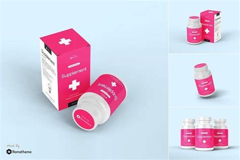 Download Supplement Bottle Mockup vol.1 | Supplement bottles, Bottle mockup, Eye health