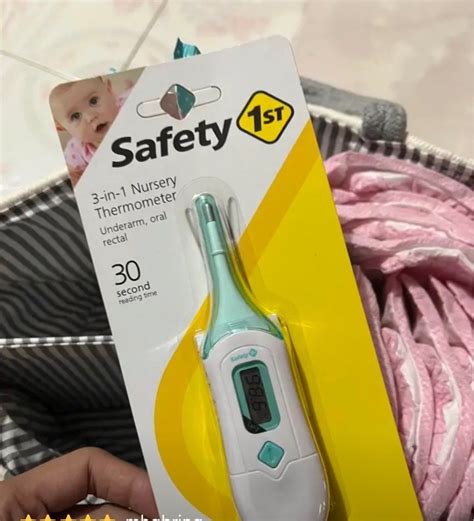 Safety First 3 In 1 Nursery Thermometer Health And Nutrition Thermometers On Carousell