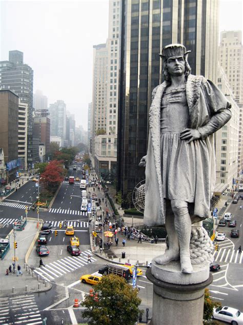 Discovering Columbus A Manhattan Statue Of Columbus Is Now Encased In