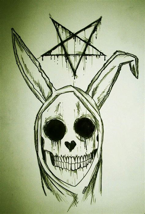 Skull Demon Tattoo Scary Drawings Dark Art Illustrations Creepy Drawings