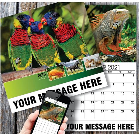 2021 Promotional Calendar Household Pets And Animals Calendar
