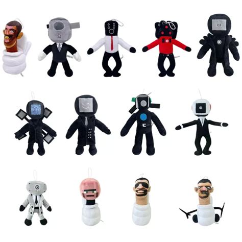 SKIBIDI TOILET PLUSH Toy Cameraman Speaker Man Figure Plushies Doll Toy Gifts PicClick UK