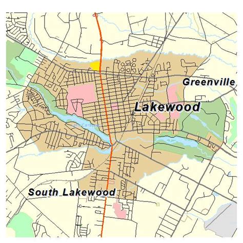 Aerial Photography Map Of Lakewood Nj New Jersey