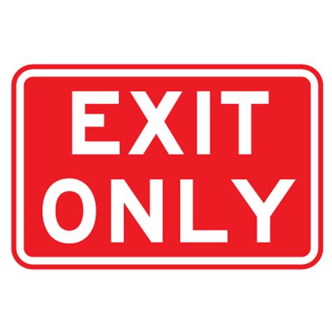 Emergency Exit Only Sign Printable