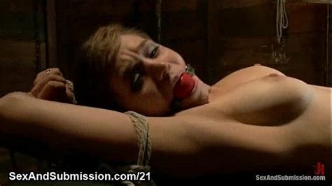 Tied Up Girl Vibed And Mouth Fucked On Her Knees
