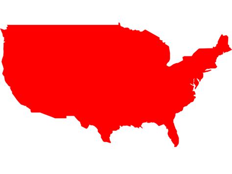 America Map Silhouette Free Vector Silhouettes