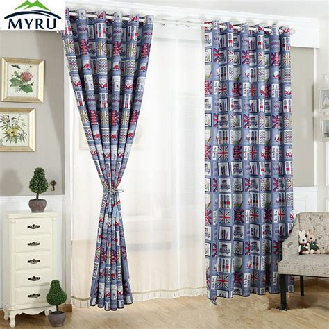 Myru Custom Children Mediterranean Style British Shading Curtain For
