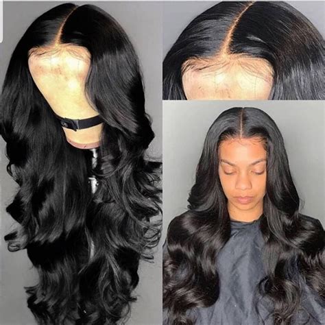 Body Wave Pre Plucked Brazilian Human Hair Lace Wigs With Closure Available In A Variety Of