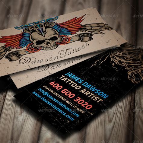 17 Tattoo Business Card Templates Psd Ai Eps Format Download