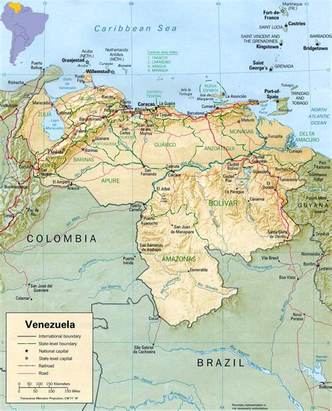 Map Of Venezuela Caracas