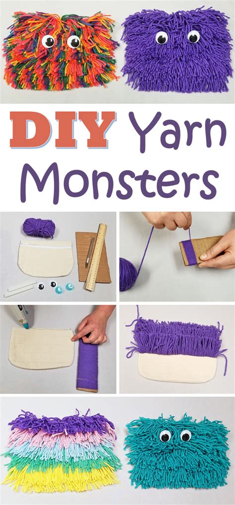 How To Make Diy Yarn Monster Bags Sands Blog Yarn Diy Yarn Monsters