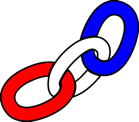 Redwhite Blue Chain Clip Art At Vector Clip Art Online