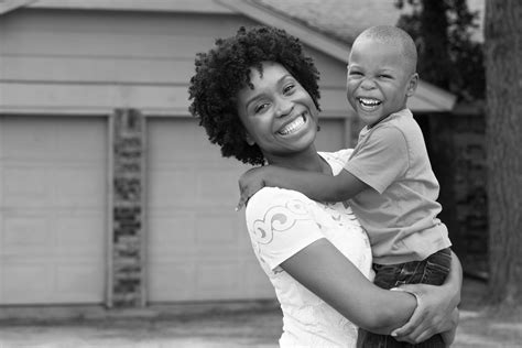 African American Mom And Her Son