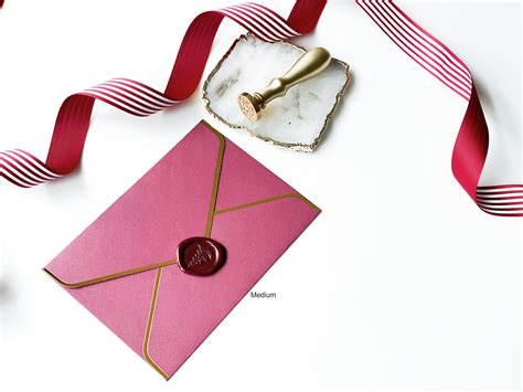 Gold Foil Envelopes Holiday Envelopes Gold Frame Envelope Etsy