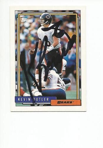 Kevin Butler Autographed Signed 1992 Topps Card Chicago Bears Uga