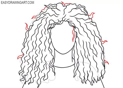How to Draw Curly Hair - Easy Drawing Art