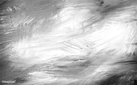Black And White Acrylic Brush Stroke Textured Background Vector Free