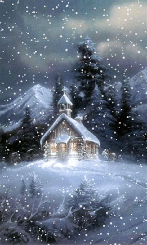 Pin By Janet Potts On Метель Christmas Scenes Animated Christmas