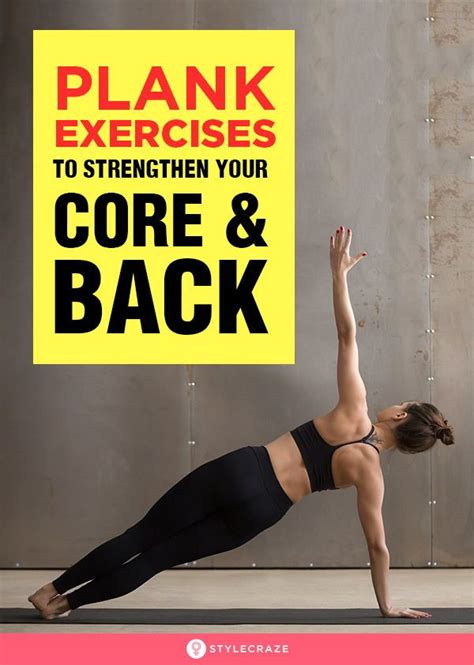 21 Plank Exercises To Strengthen And Tone Your Core And Back Regularly
