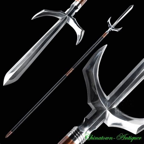 Japanese Spear Yari Chidori Jyumonji Polearm Sword Crucible Melting
